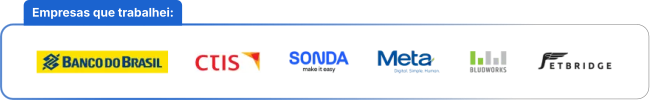 Empresas onde já trabalhei
