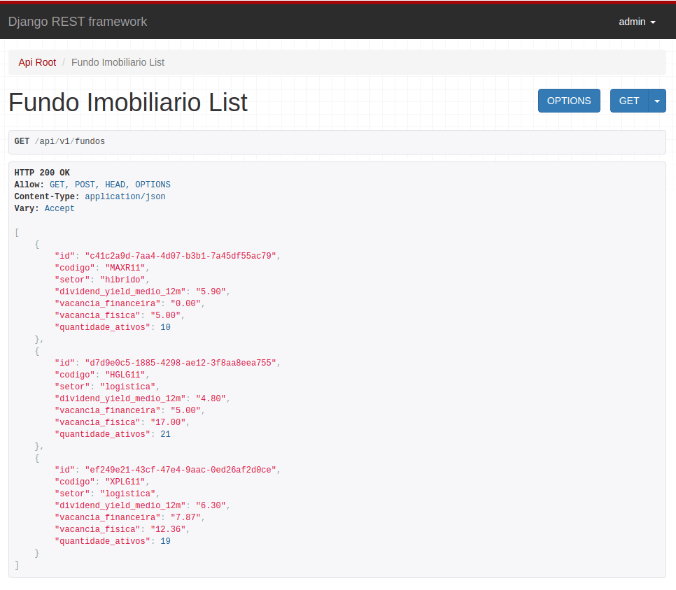 Interface Navegável